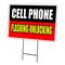 Signmission 24 in Height, 0.25 in Width, Coroplast, 24" x 18", C-1824 Cell Phone Flashing Un C-1824 Cell Phone Flashing Un - alternate 1